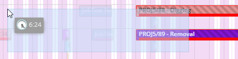 Impact of highlighted appointments on drag select feature