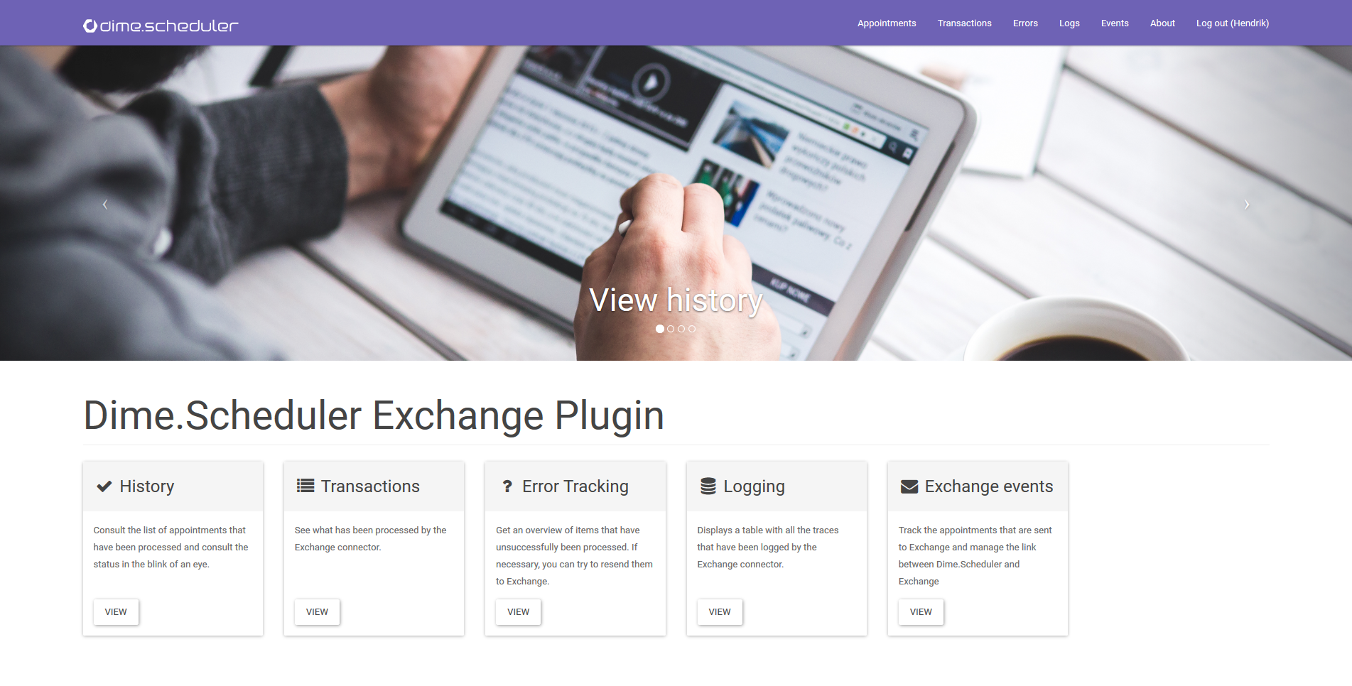 Exchange home