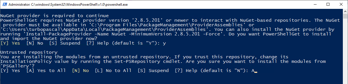 PowerShell prompt