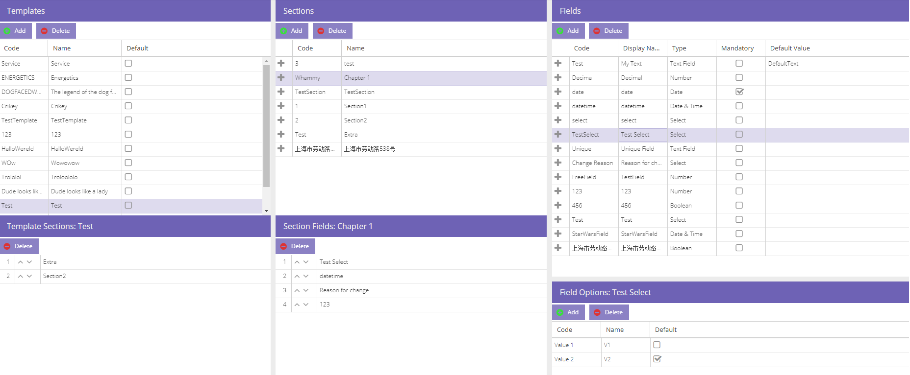 Appointment templates